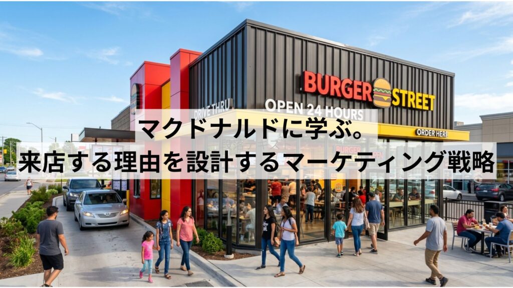 マクドナルドに学ぶ。来店する理由を設計するマーケティング戦略。