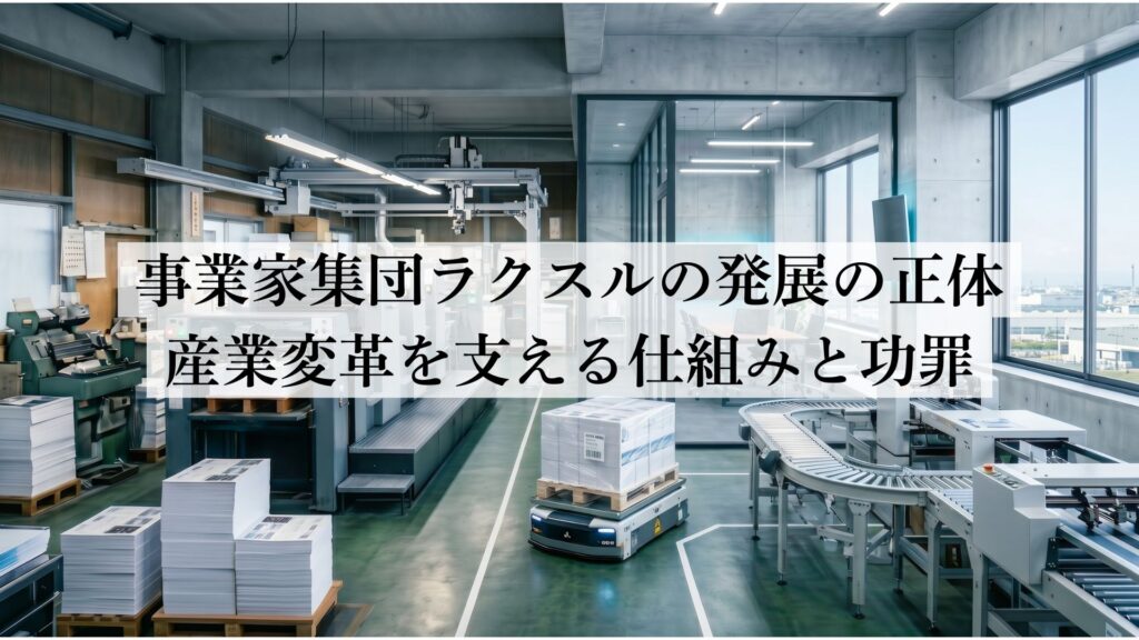 事業家集団ラクスルの発展の正体。産業変革を支える仕組みと功罪。