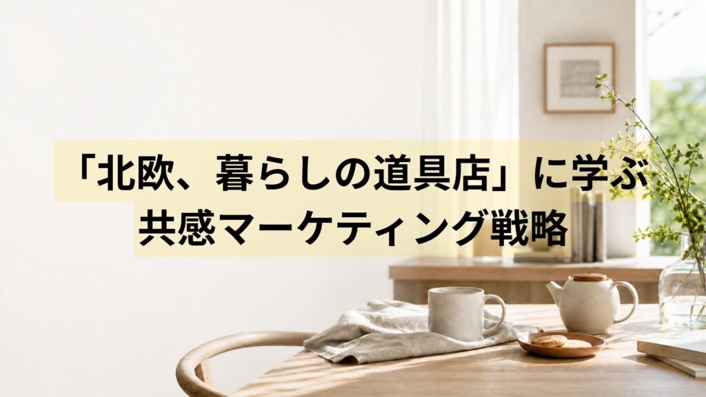 「北欧、暮らしの道具店」に学ぶ共感マーケティング戦略